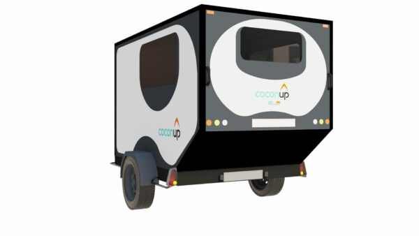 coconup petite mini caravane cellule amovible concept solution camping voyage aventure tente de toit panda confort 04