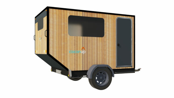 coconup petite mini caravane cellule amovible concept solution camping voyage aventure tente de toit tiny confort bois 03