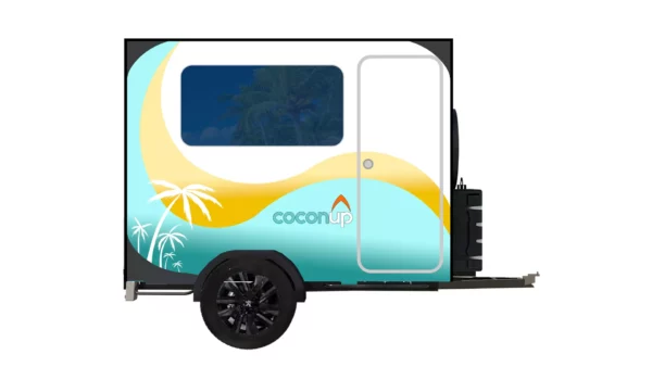 coconup petite mini caravane cellule amovible concept solution camping voyage aventure tente de toit compact summer edition