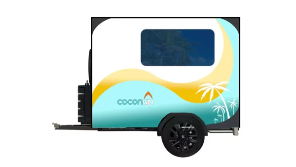coconup petite mini caravane cellule amovible concept solution camping voyage aventure tente de toit compact summer edition